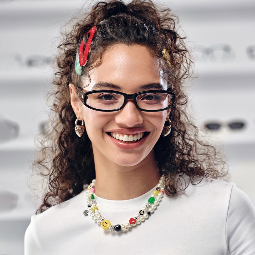 Willow Black Rectangle Glasses