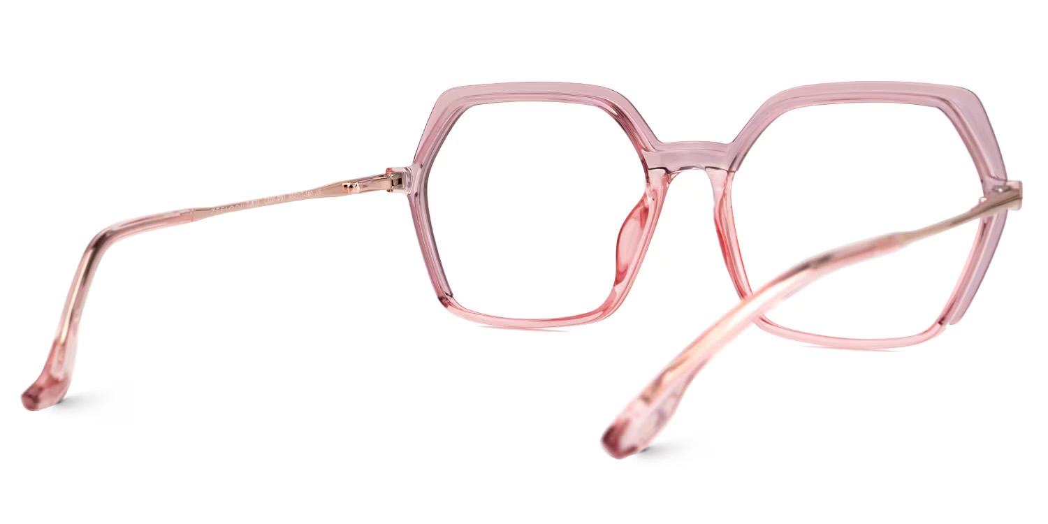 Waldron Geometric Pink Glasses3