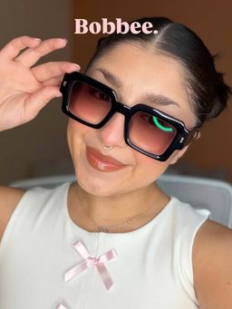 Bobbee Square Black Sunglasses5