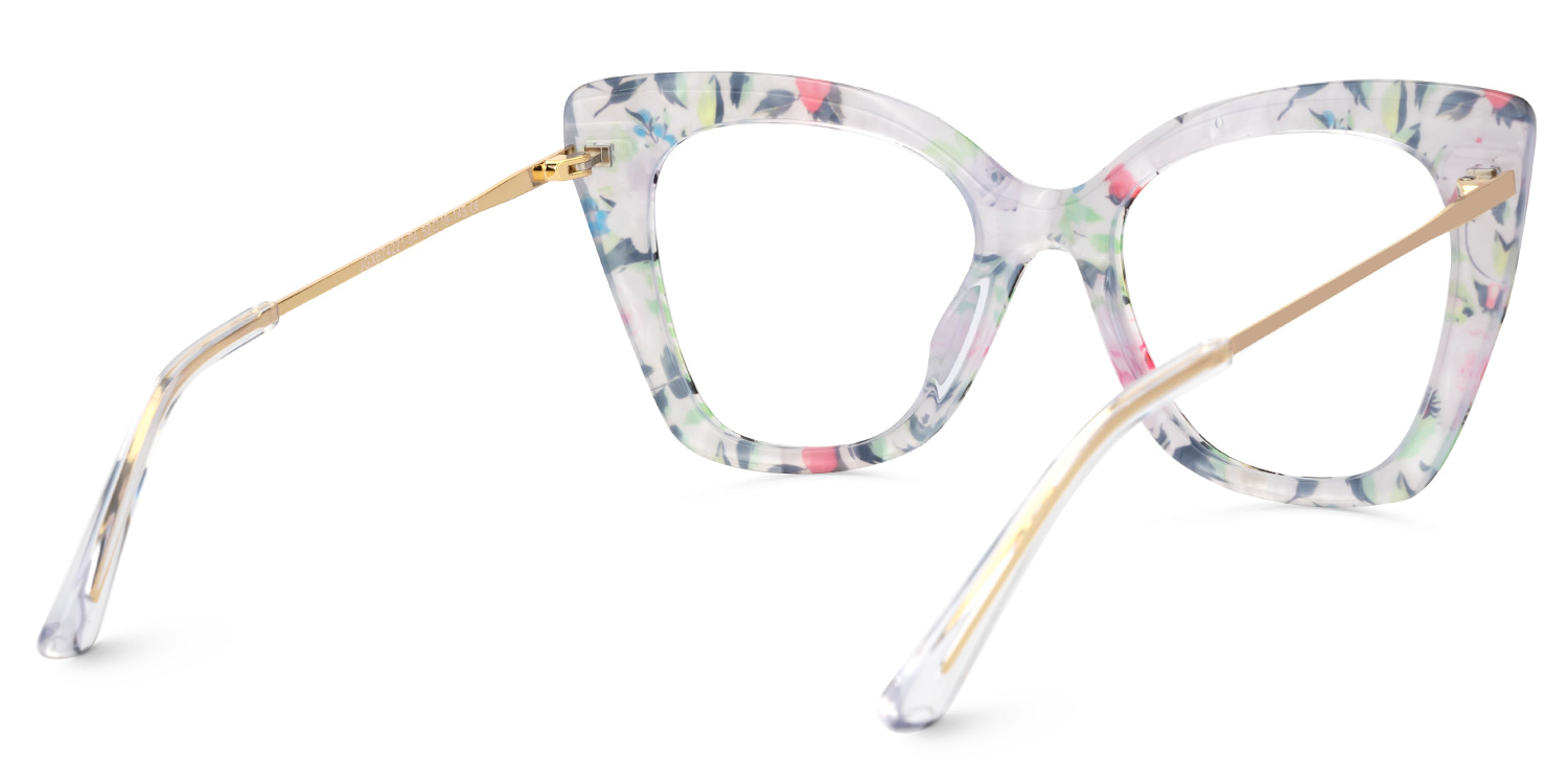 Rivas Butterfly Floral Glasses3