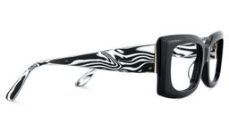 Orduno Rectangle Black Glasses4