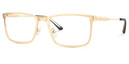 Roxana Rectangle Gold Glasses3