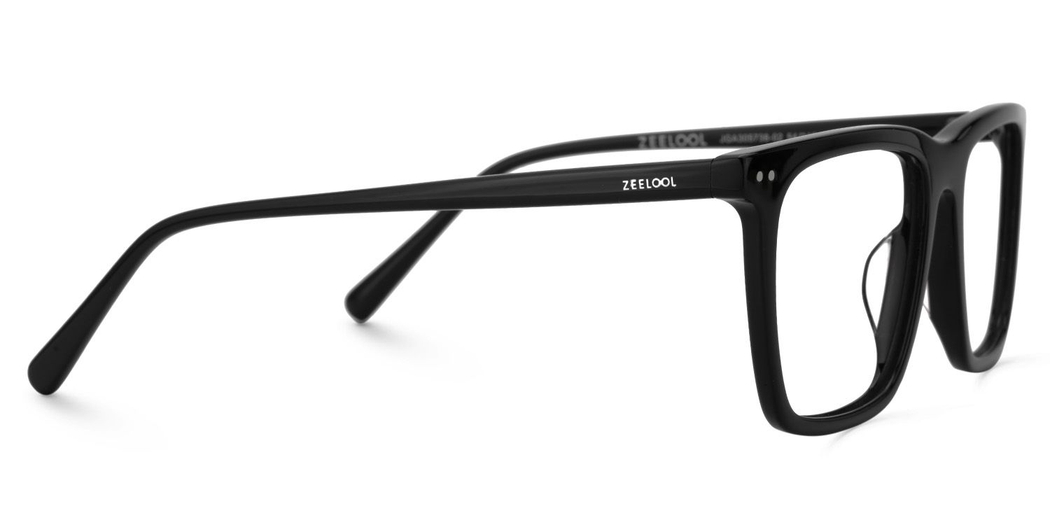 Frantz Thin Black Square Glasses For Men | ZEELOOL Canada4