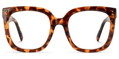 Ebony Square Tortoise Glasses