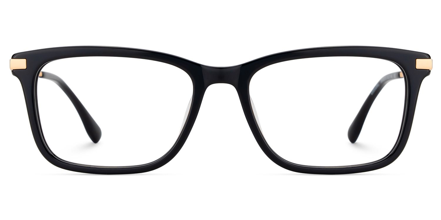 Zane Rectangle Black Color Frame Glasses for Men | ZEELOOL Canada1