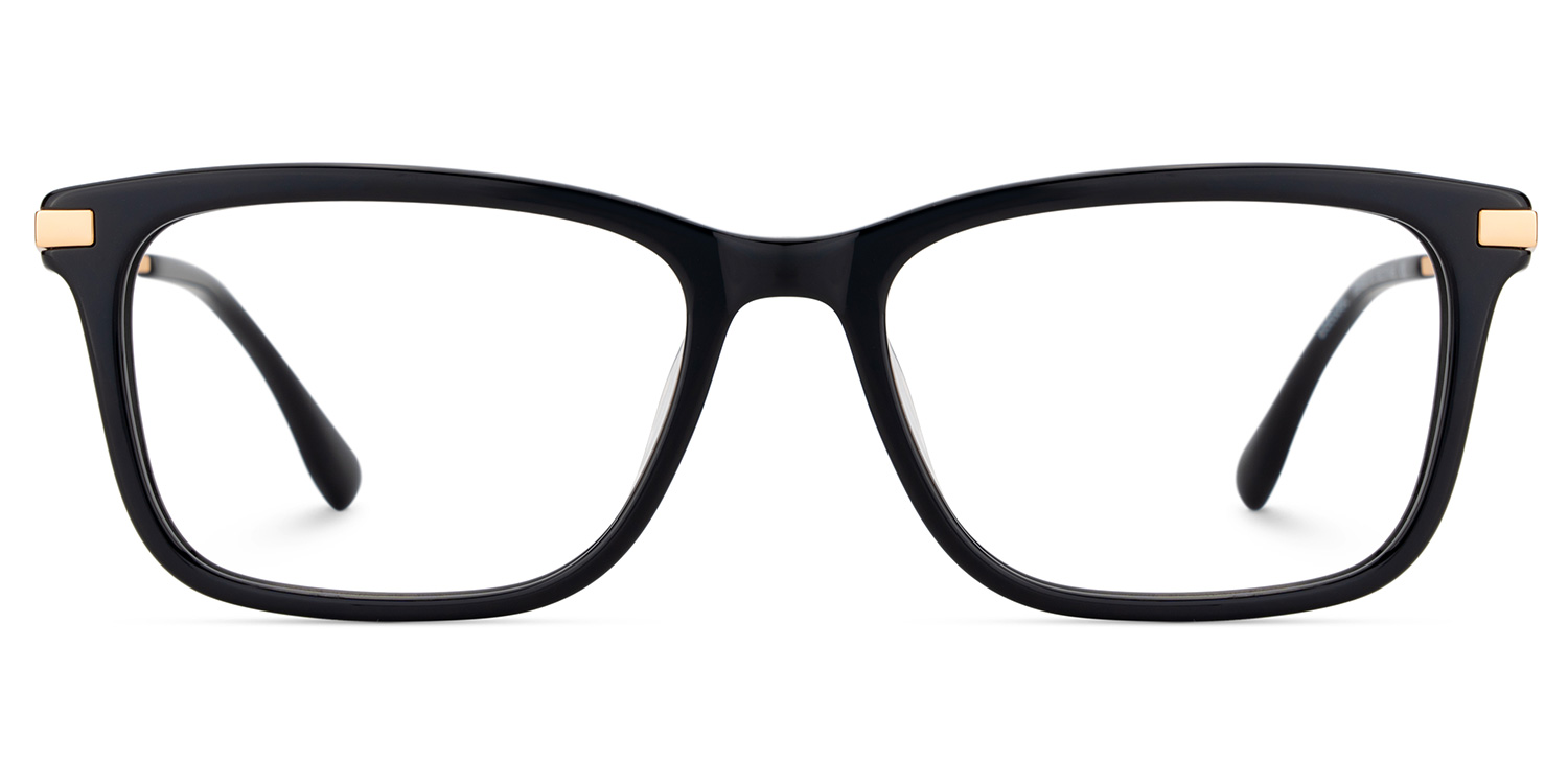 Zane Rectangle Black Color Frame Glasses for Men | ZEELOOL Canada1