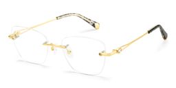 Seth Rectangle Gold Glasses3