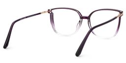 Rodz Square Purple Clear Glasses3