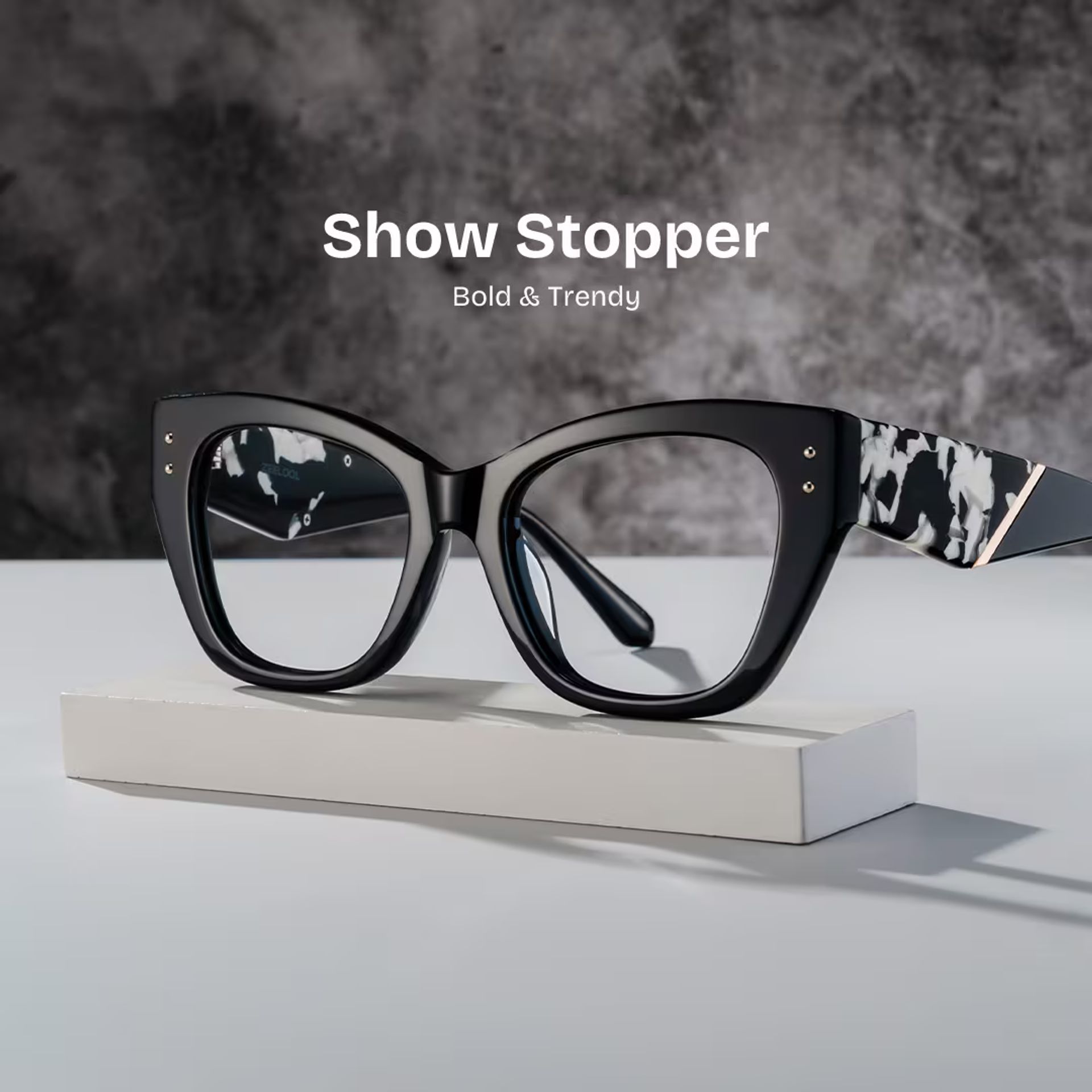 Skylar Black Frame Glasses with Butterfly Frame Online | ZEELOOL CANADA0