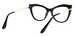 Indira Cat Eye Black Glasses4