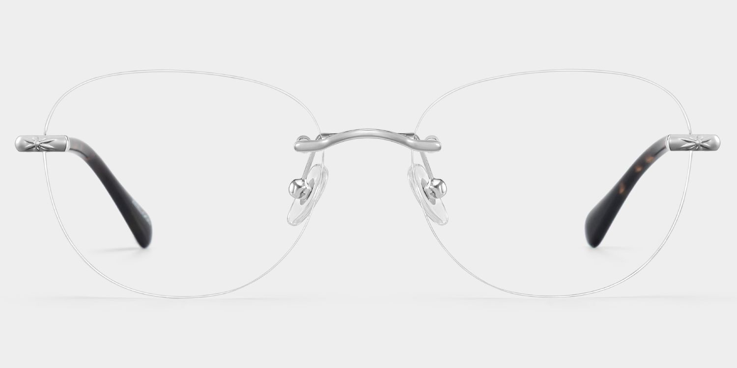 Jennifer Silver Frame Glasses with Round Frame Online | ZEELOOL0