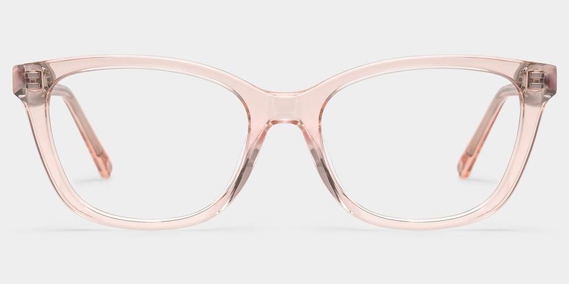 Cassia Pink Rectangle Glasses