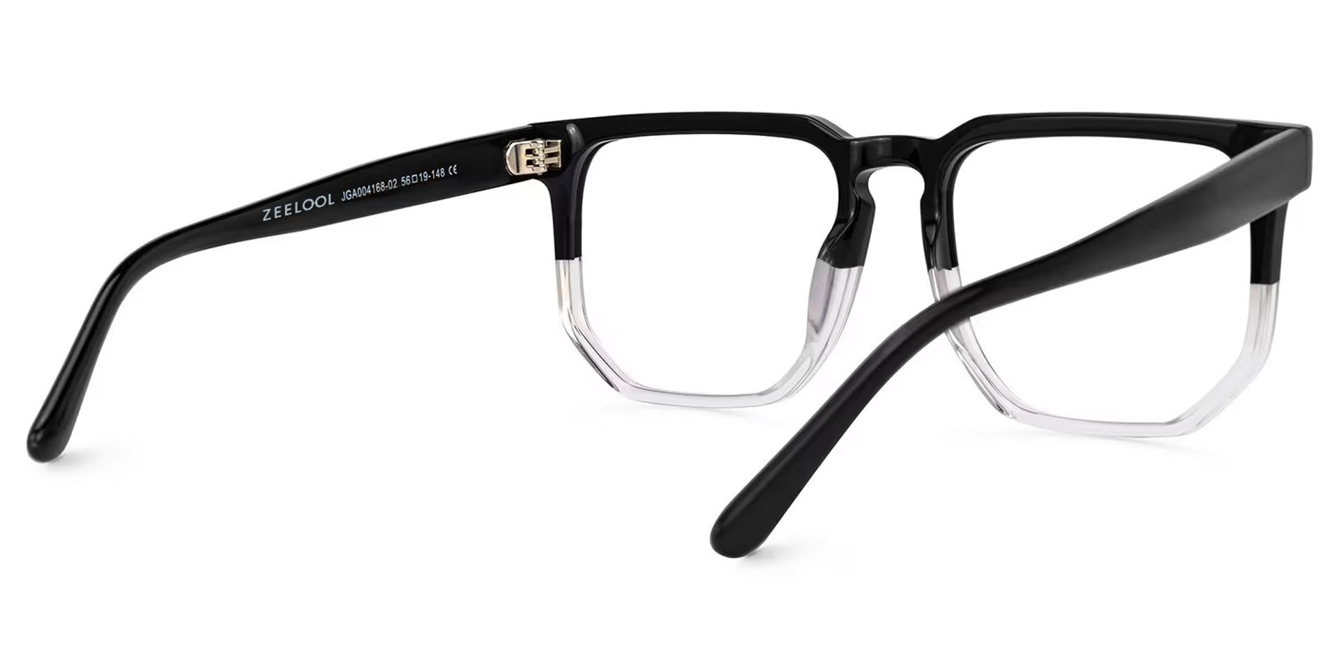 Matherne Square Glasses and Black-Crystal Frames3
