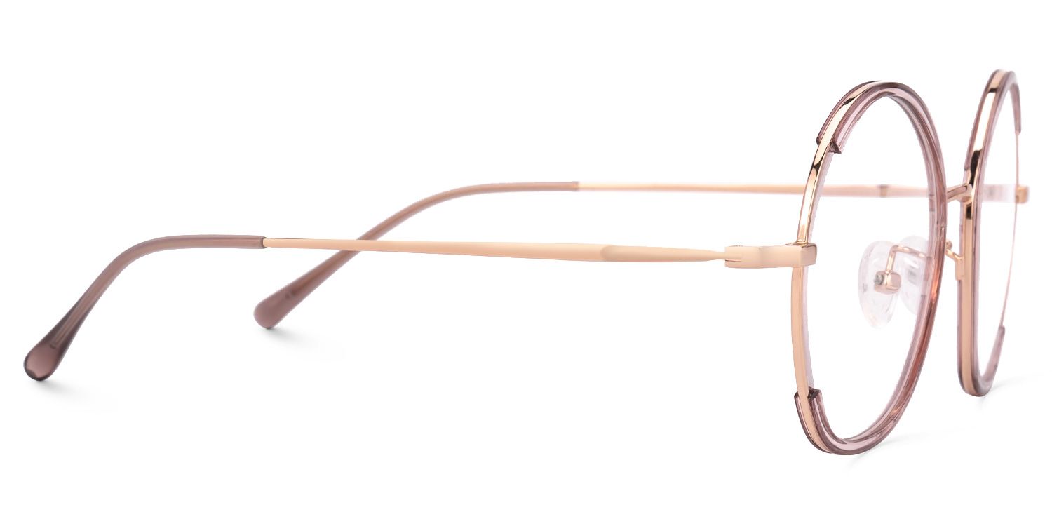 Pink Kiley Round Frame Eyeglasses | ZEELOOL Canada2