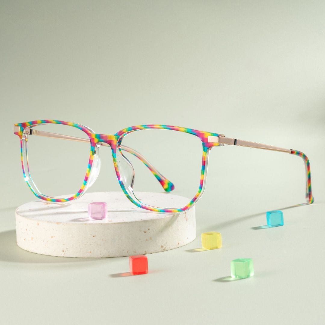 Fezell Multicolor Thin Frame Eyeglasses | ZEELOOL Canada0