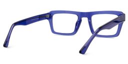 Tarloh Rectangle Blue translucent Glasses3