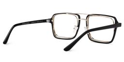 Nellie Aviator Black-Gold Glasses5
