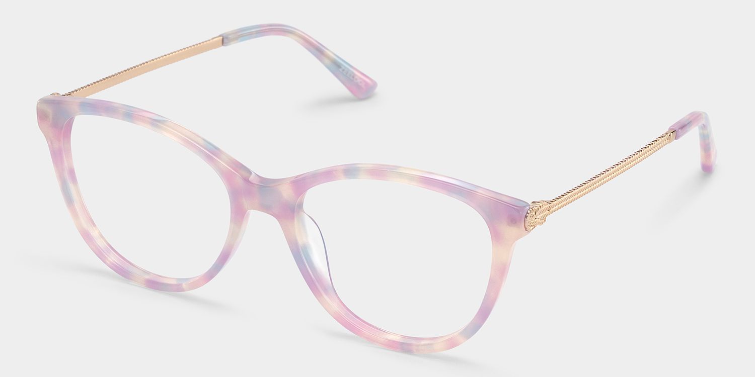 Eli Purple Round Gradient Eyeglass Frames for Ladies | ZEELOOL2