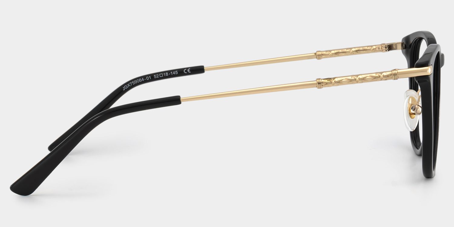 Laura Black Frame Glasses with Square Frame Online | ZEELOOL4