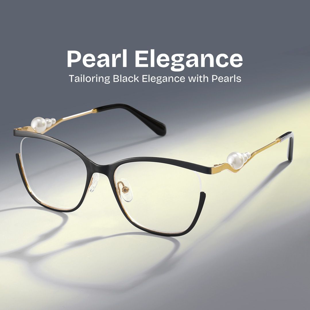 Aria Eyeglasses in Round Black Frame | ZEELOOL Canada0