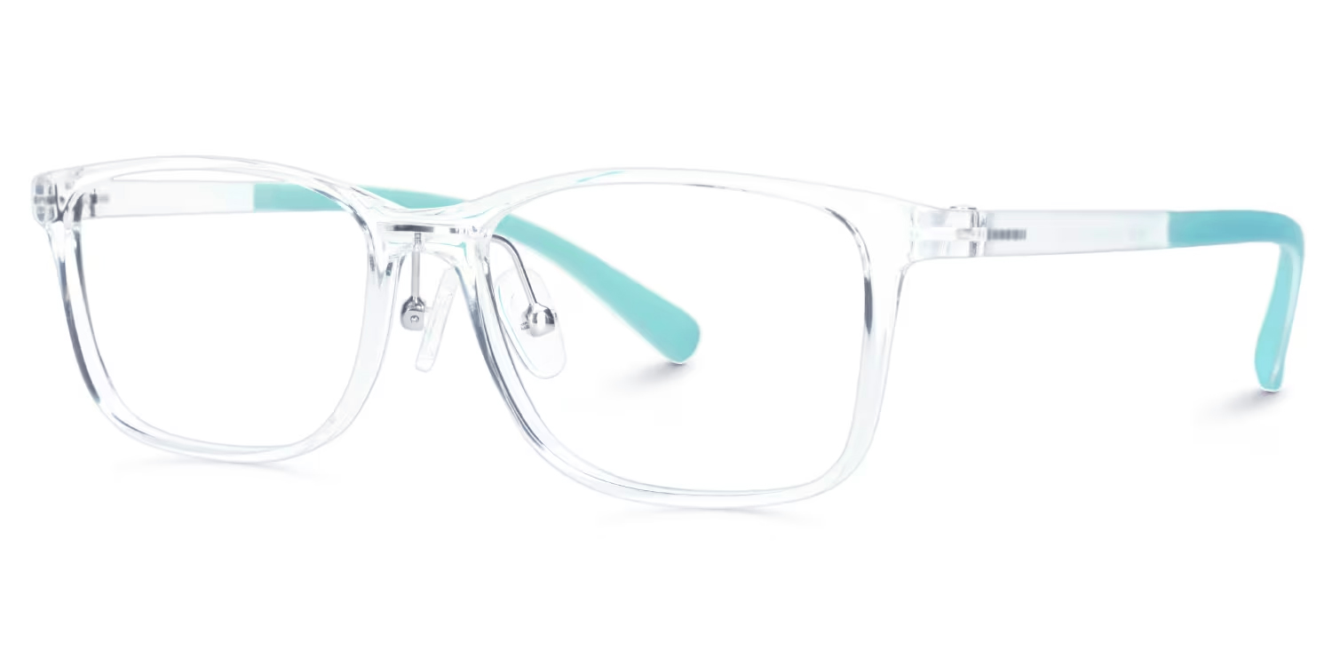 Kids Rectangle Normile Glasses with Cute Style -Zeelool1