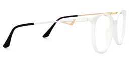 Chanty Round White Glasses2