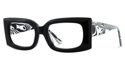 Orduno Rectangle Black Glasses3