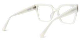 Merelin Square White Glasses3