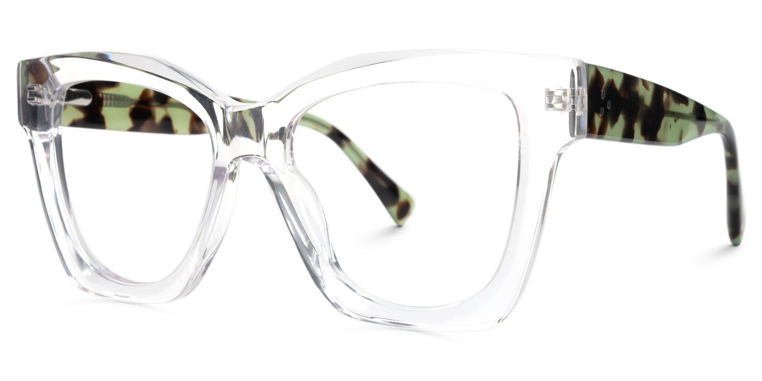 Square Augusta Clear Glasses deals -Zeelool Glasses2