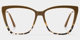Awilda Cateye Brown Glasses0
