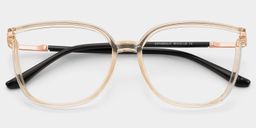 Annalisa Square Beige Glasses1