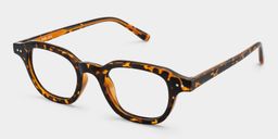 Amber Square Tortoise Glasses3
