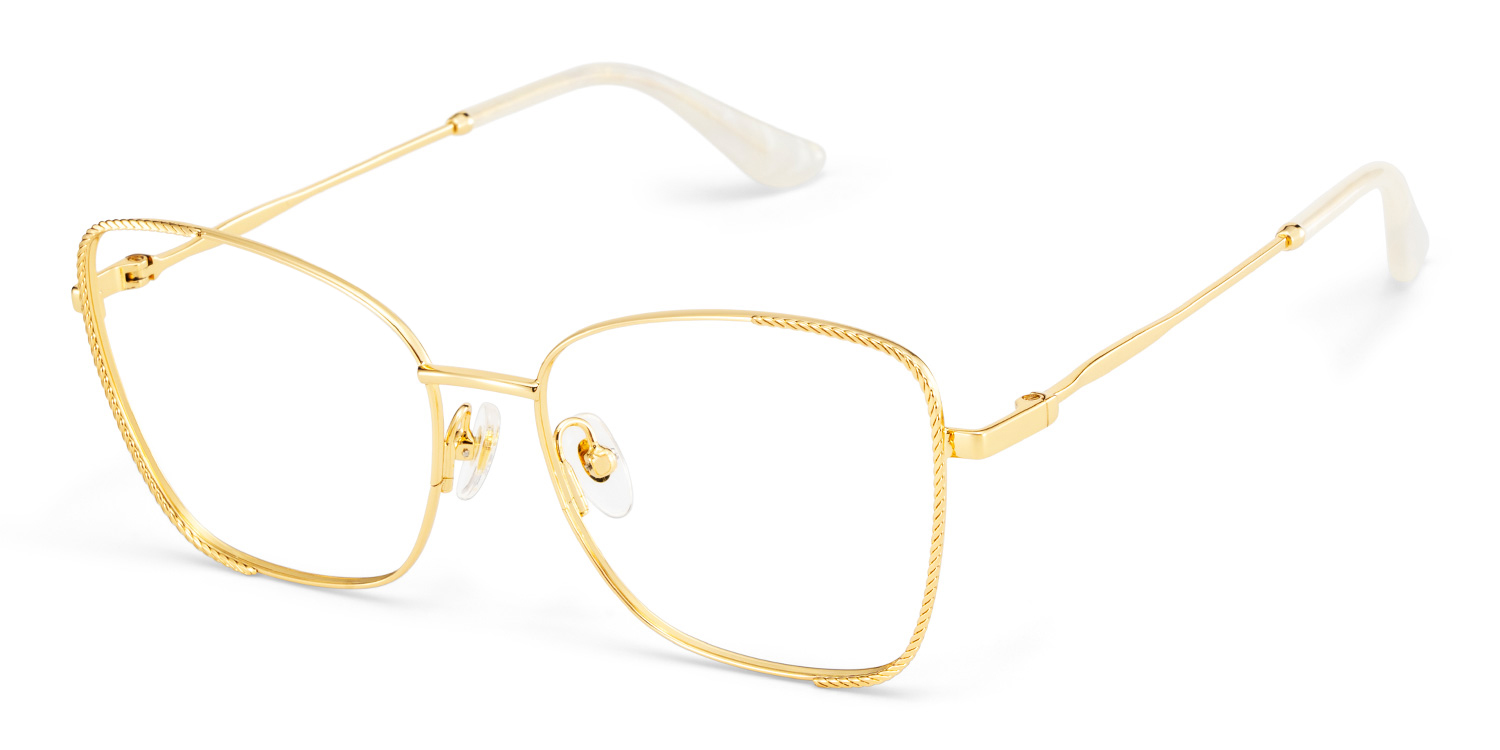Kai Eyeglasses in Butterfly Gold Frame | ZEELOOL Canada4
