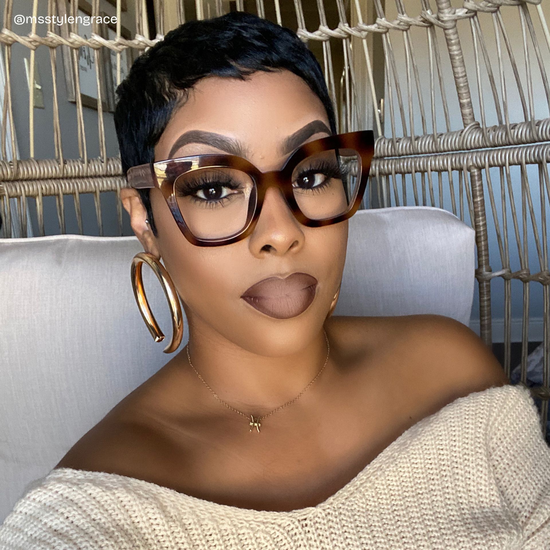 Malcolm Square Burnt Umber Frame Glasses | Zeelool8