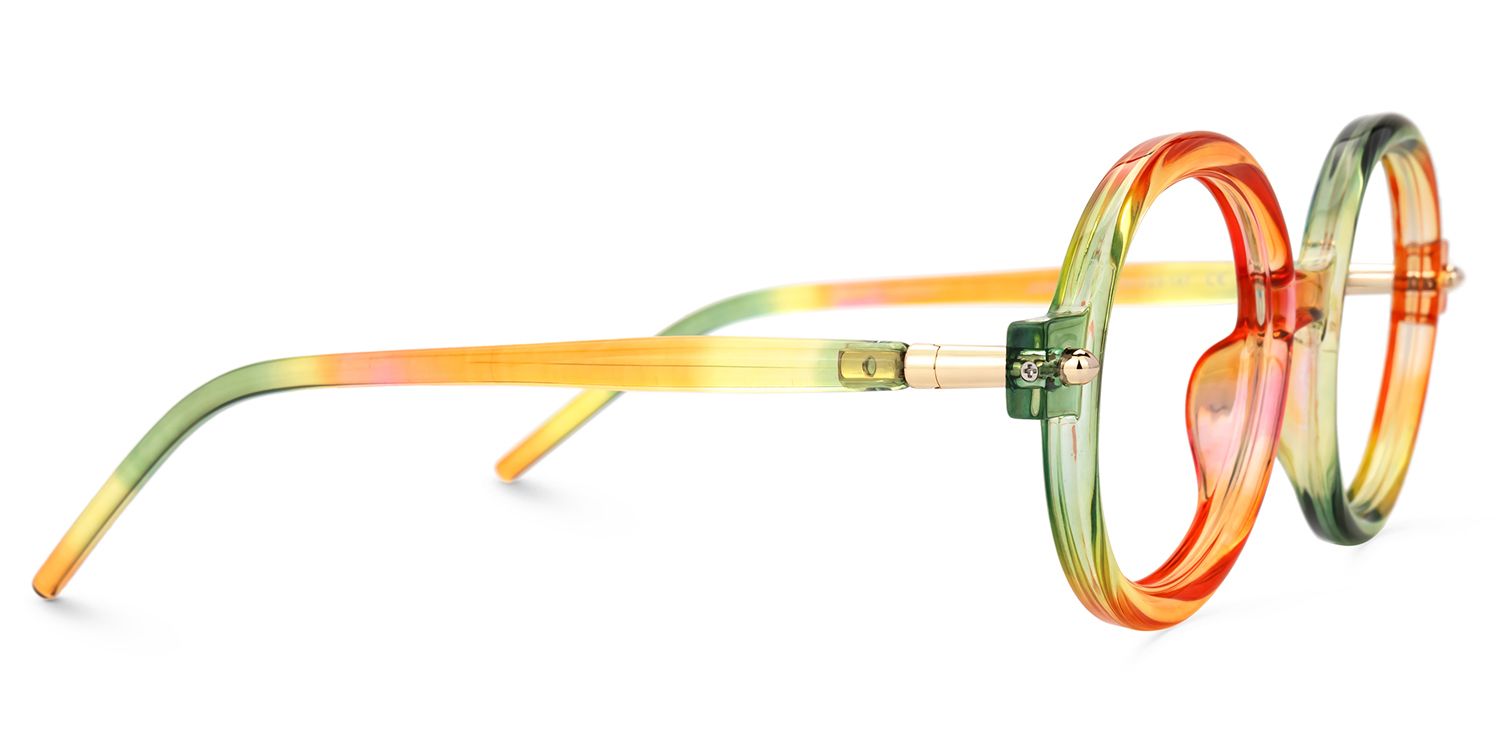 Rahman Round Multicolor Glasses | ZEELOOL Canada2