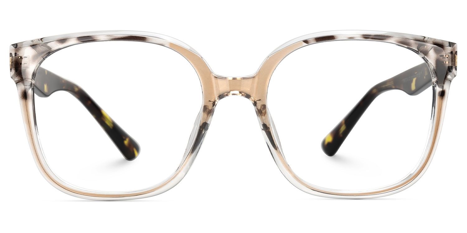 Square Siner Beige Glasses deals -Zeelool Glasses2