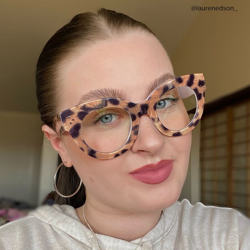 Torres Cat-eye Brown-Leopard Frame Glasses | ZEELOOL Canada5
