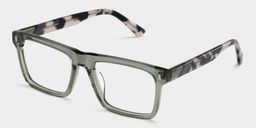 Henry Gray Green Rectangle Glasses2