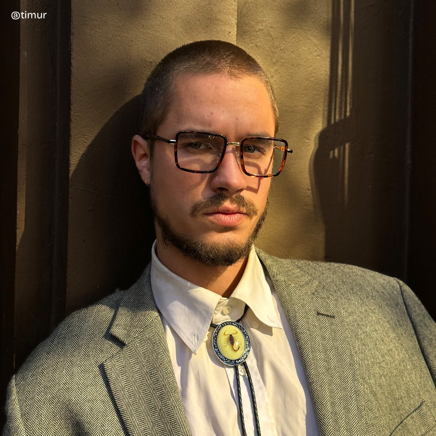 Hunter Square Tortoise Glasses6