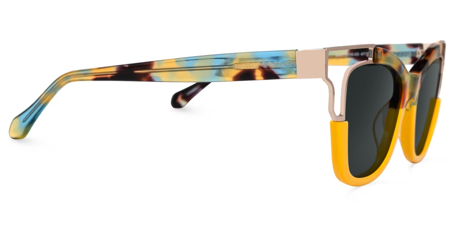 Rhoden Cateye Yellow Glasses2