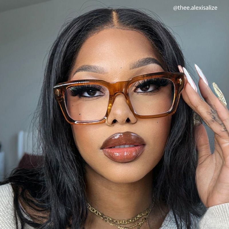 Rectangle Herman Brown Frames Designer Glasses4