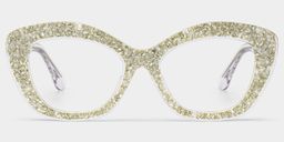 Giselle  Cat-eye Silver Glasses1