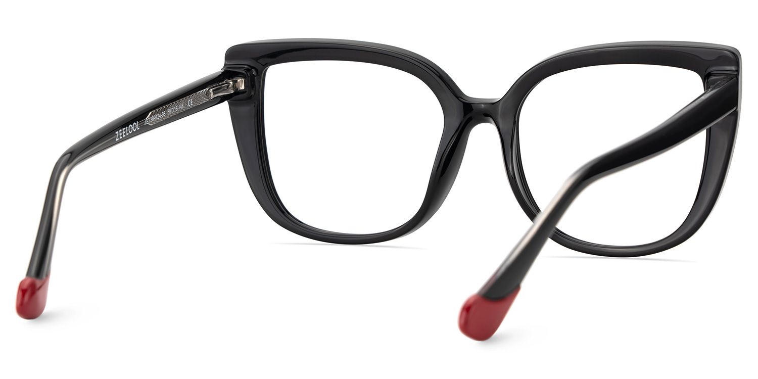 Fenn Cateye Black Glasses4