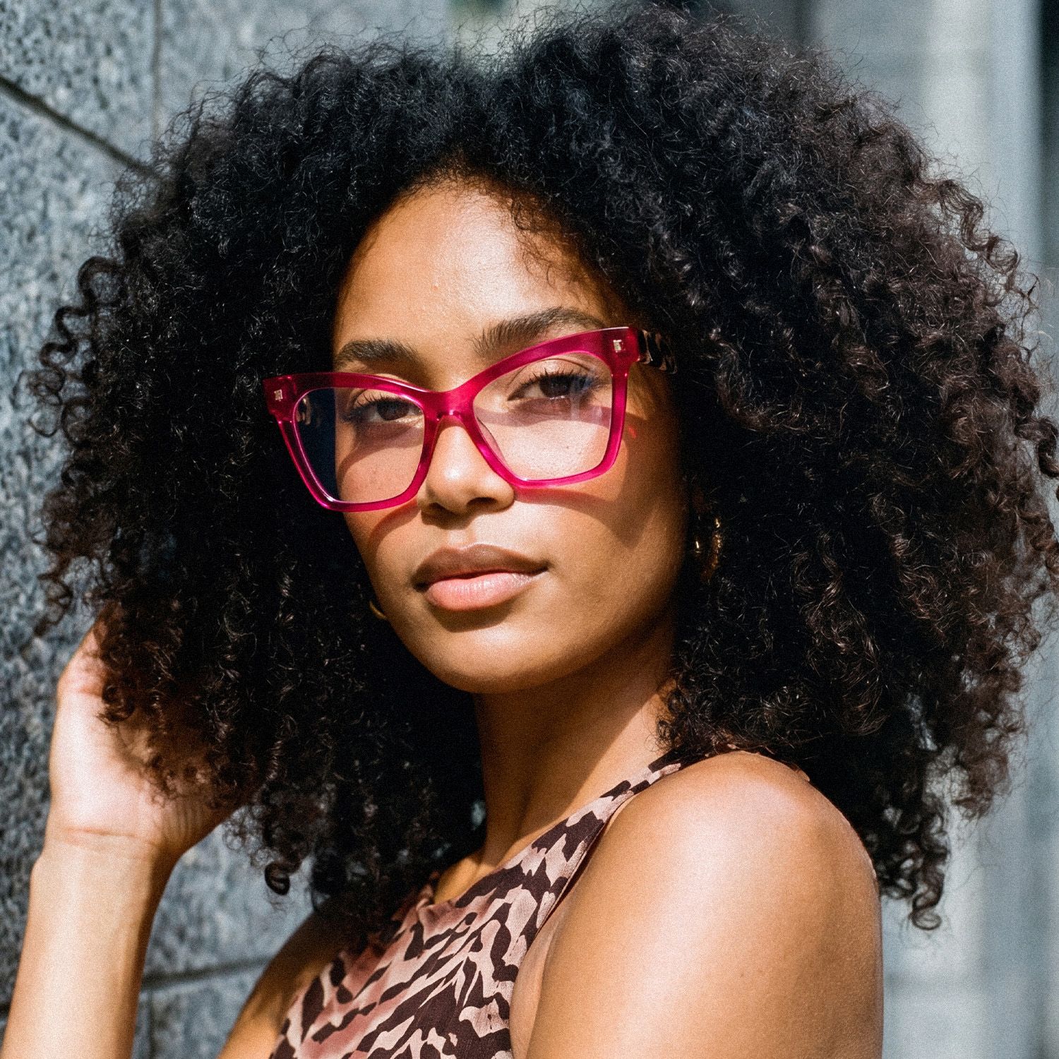 Senica Cateye Purple Glasses | Zeelool Glasses5