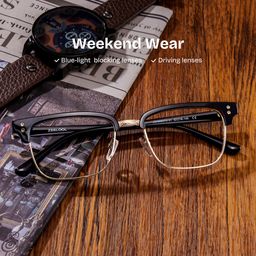 Ryan Black Browline Glasses0