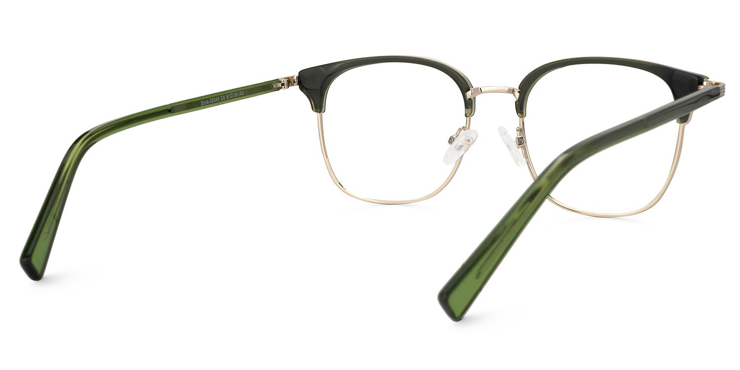Alves Browline Green Color Frame Glasses for Men | ZEELOOL Canada3