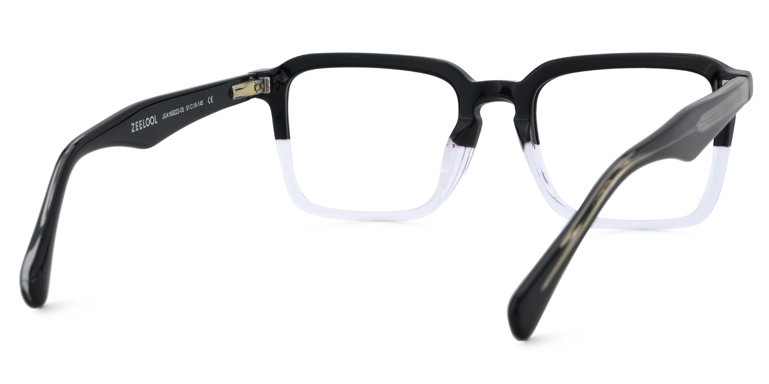 Vickerie Thin Black Crystal Glasses in Square Design | ZEELOOL Canada5