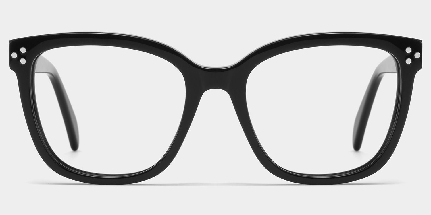 Scarlett Black Frame Glasses with Square Frame Online | ZEELOOL Canada0