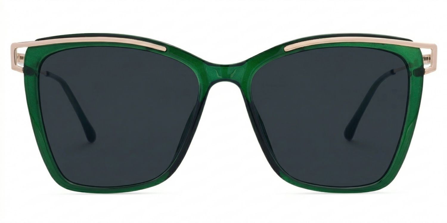 Krystle Square Green Thin Frames Glasses | ZEELOOL0