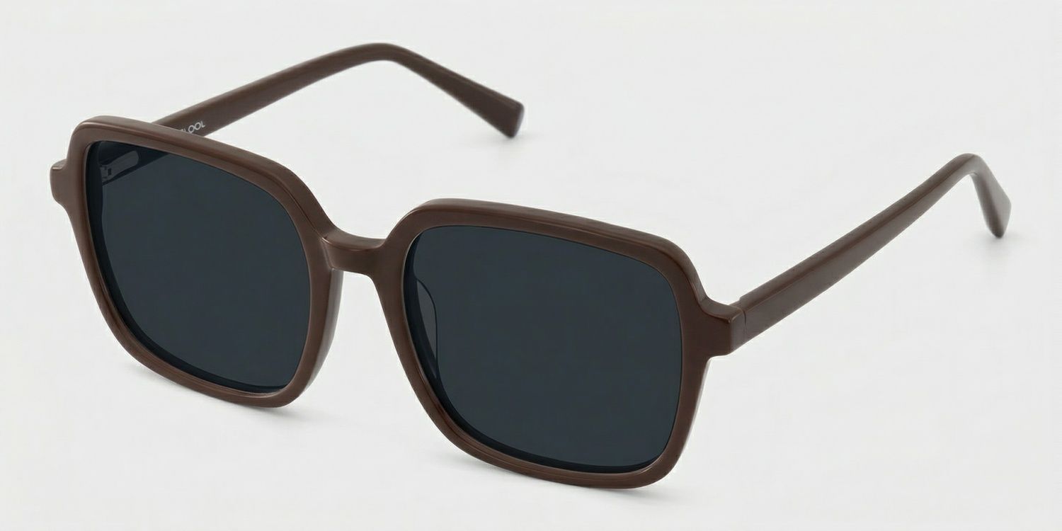 Kenneth Dark Brown Frame Sunglasses with Square Style | ZEELOOL CA2